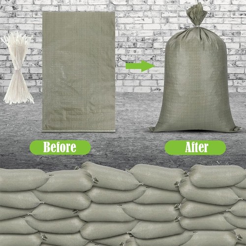 Green polyethylene sandbags - , 16